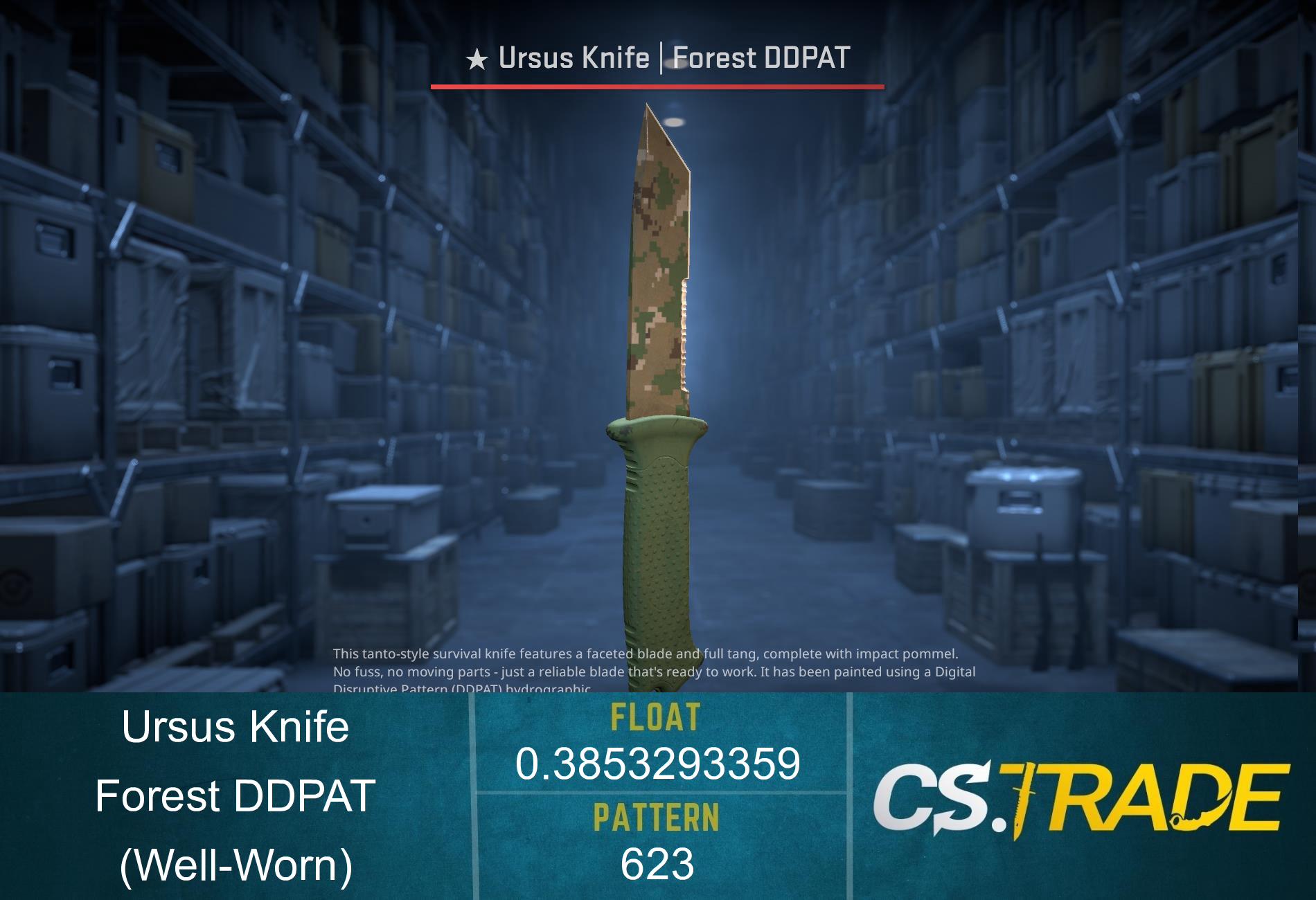★ Ursus Knife | Forest DDPAT (Well-Worn) Screenshot