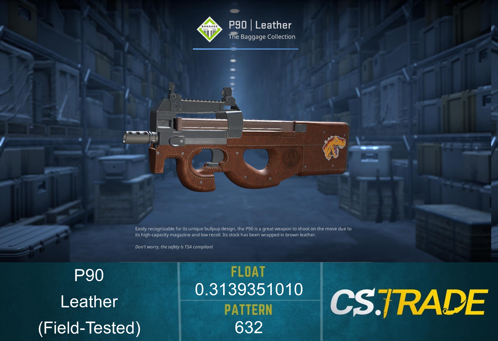 P90 | Leather (Factory New) Screenshot