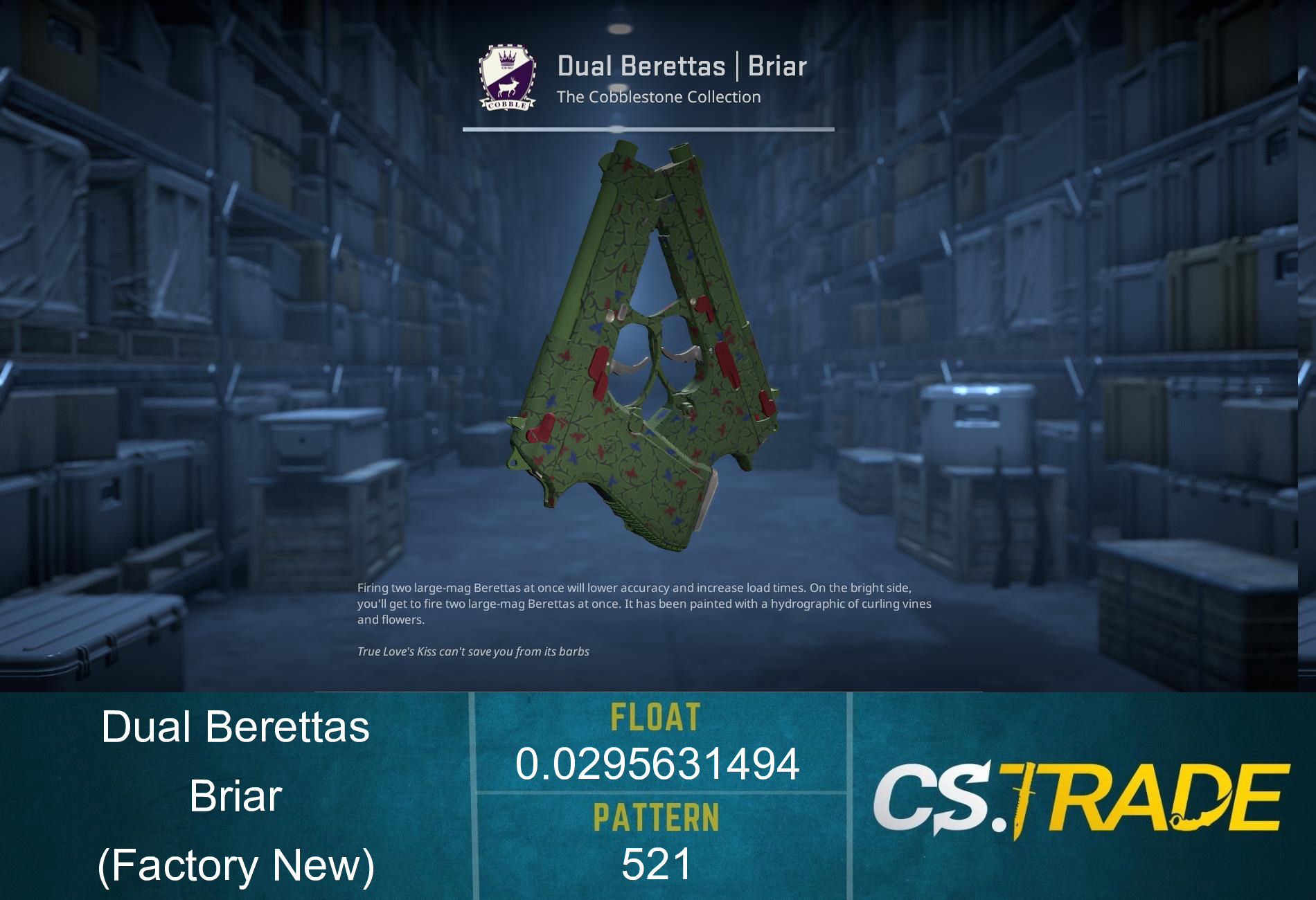 Dual Berettas | Briar (Factory New) Screenshot