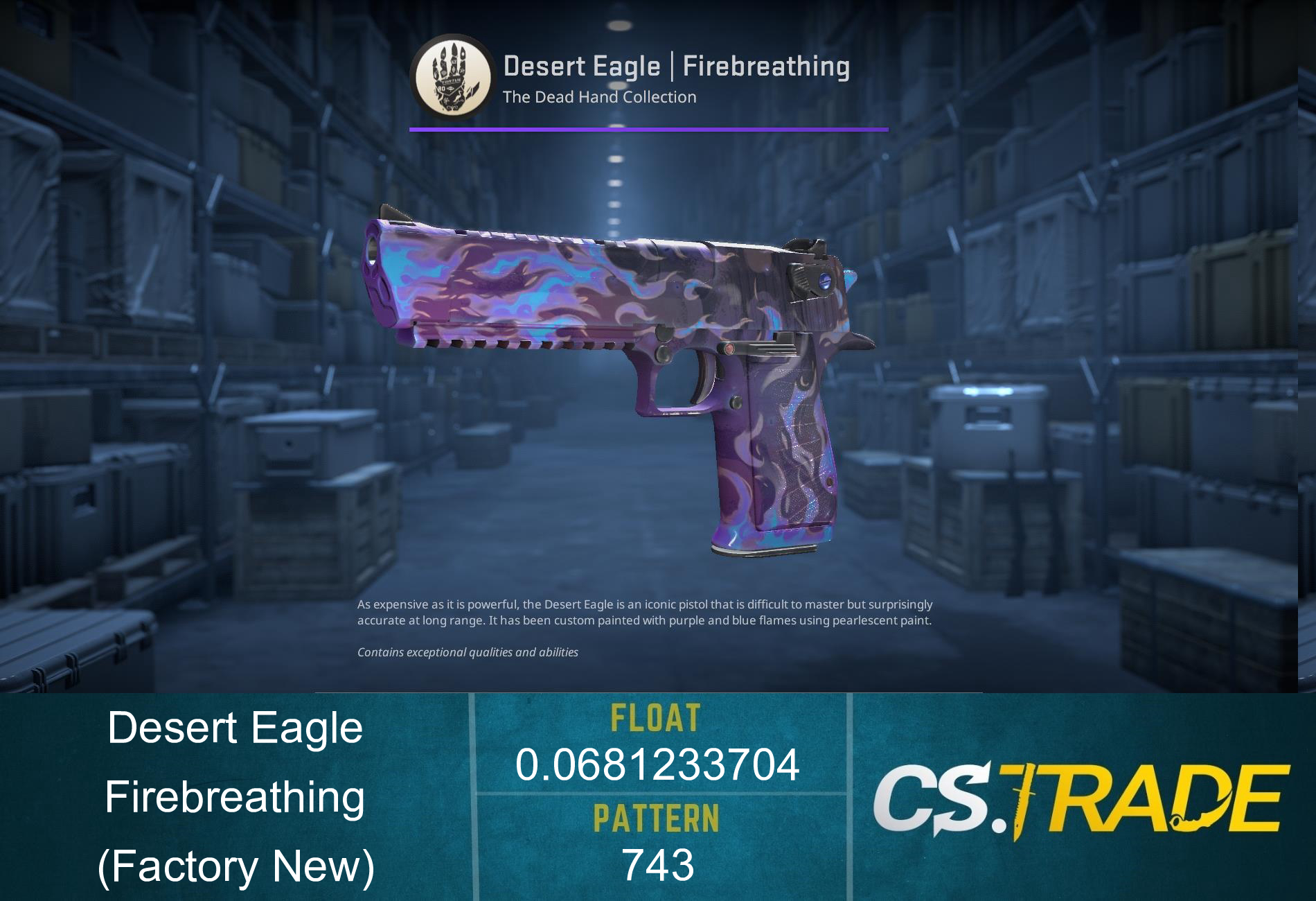 Desert Eagle | Firebreathing (Factory New) Screenshot