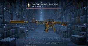 StatTrak™ M4A1-S | Golden Coil (Battle-Scarred) Screenshot