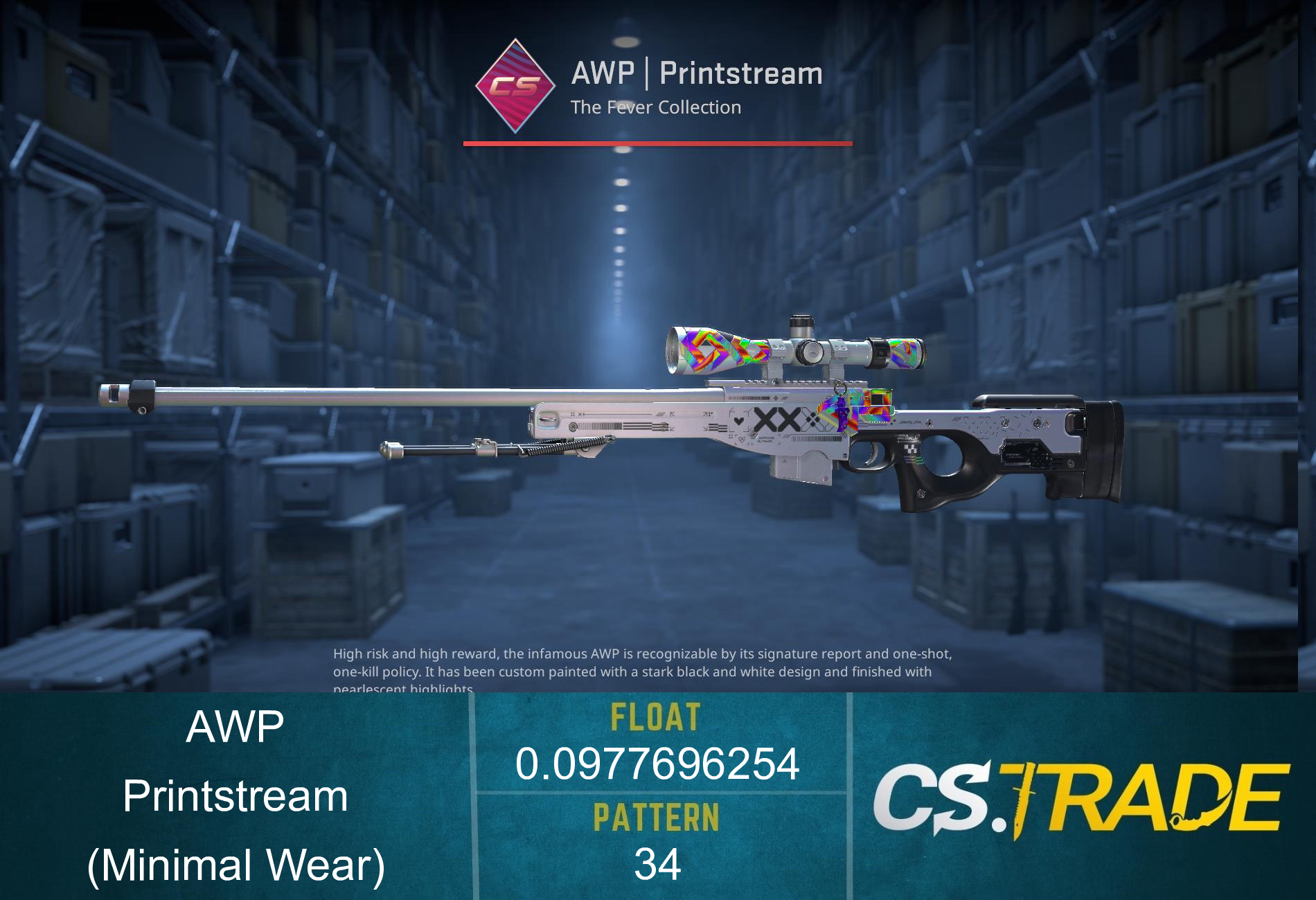 AWP | Printstream (Minimal Wear) Screenshot