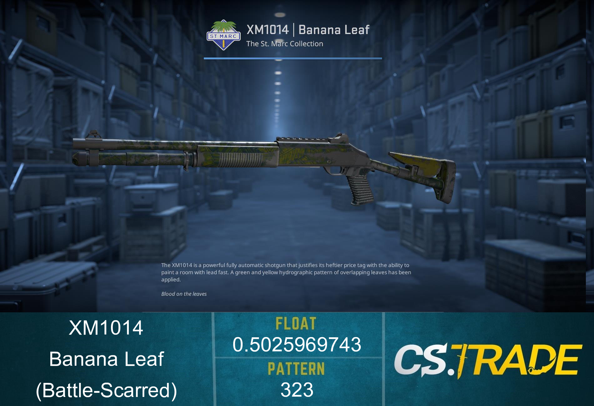 XM1014 | Banana Leaf (Battle-Scarred) Screenshot