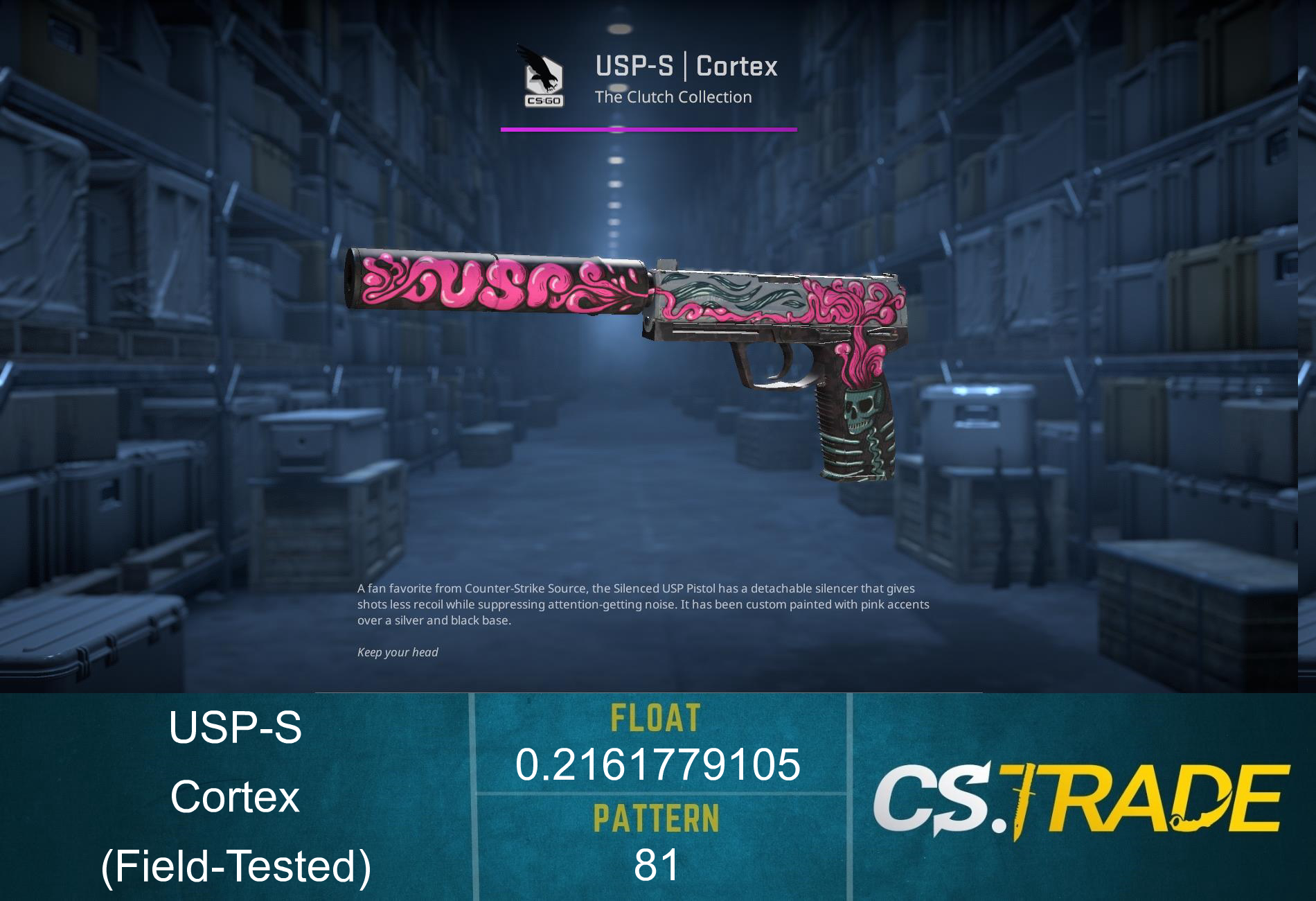 USP-S | Cortex (Field-Tested) Screenshot