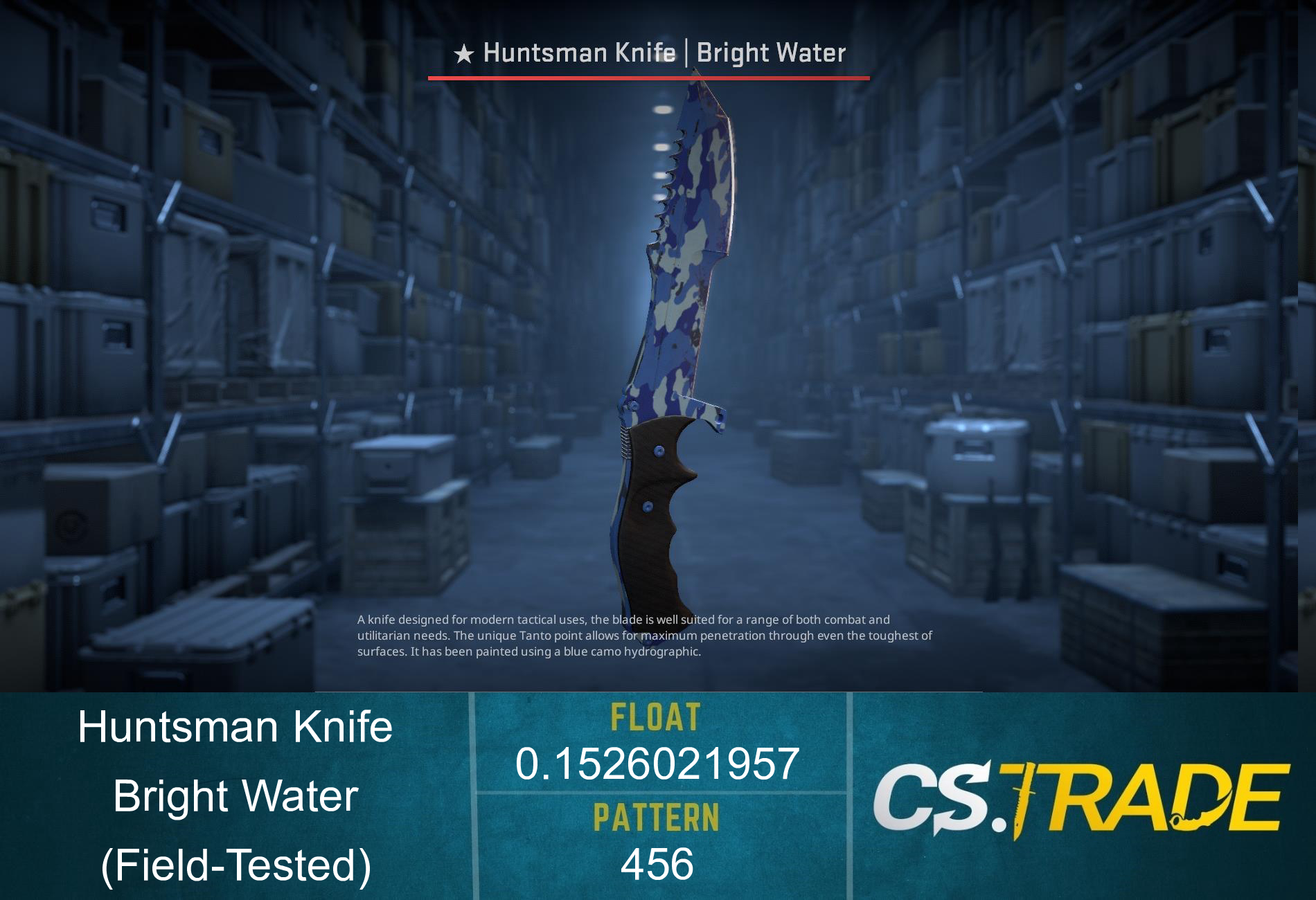 ★ StatTrak™ Huntsman Knife | Bright Water (Field-Tested) Screenshot