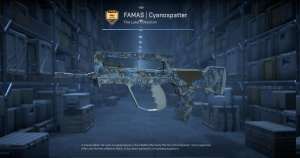 FAMAS | Cyanospatter (Factory New) Screenshot