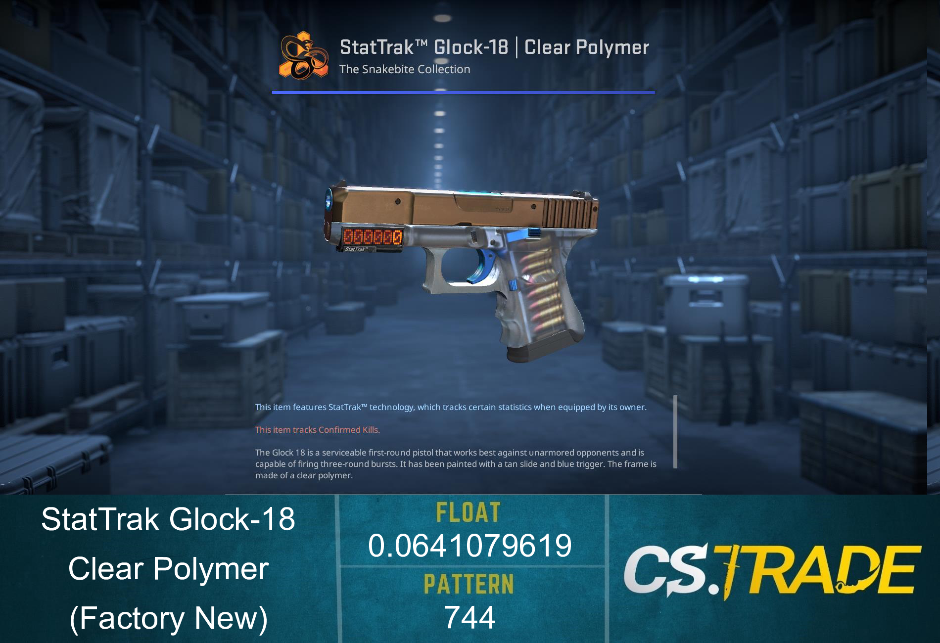 Glock-18 | Clear Polymer (Factory New) Screenshot