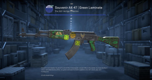 Souvenir AK-47 | Green Laminate (Field-Tested) Screenshot