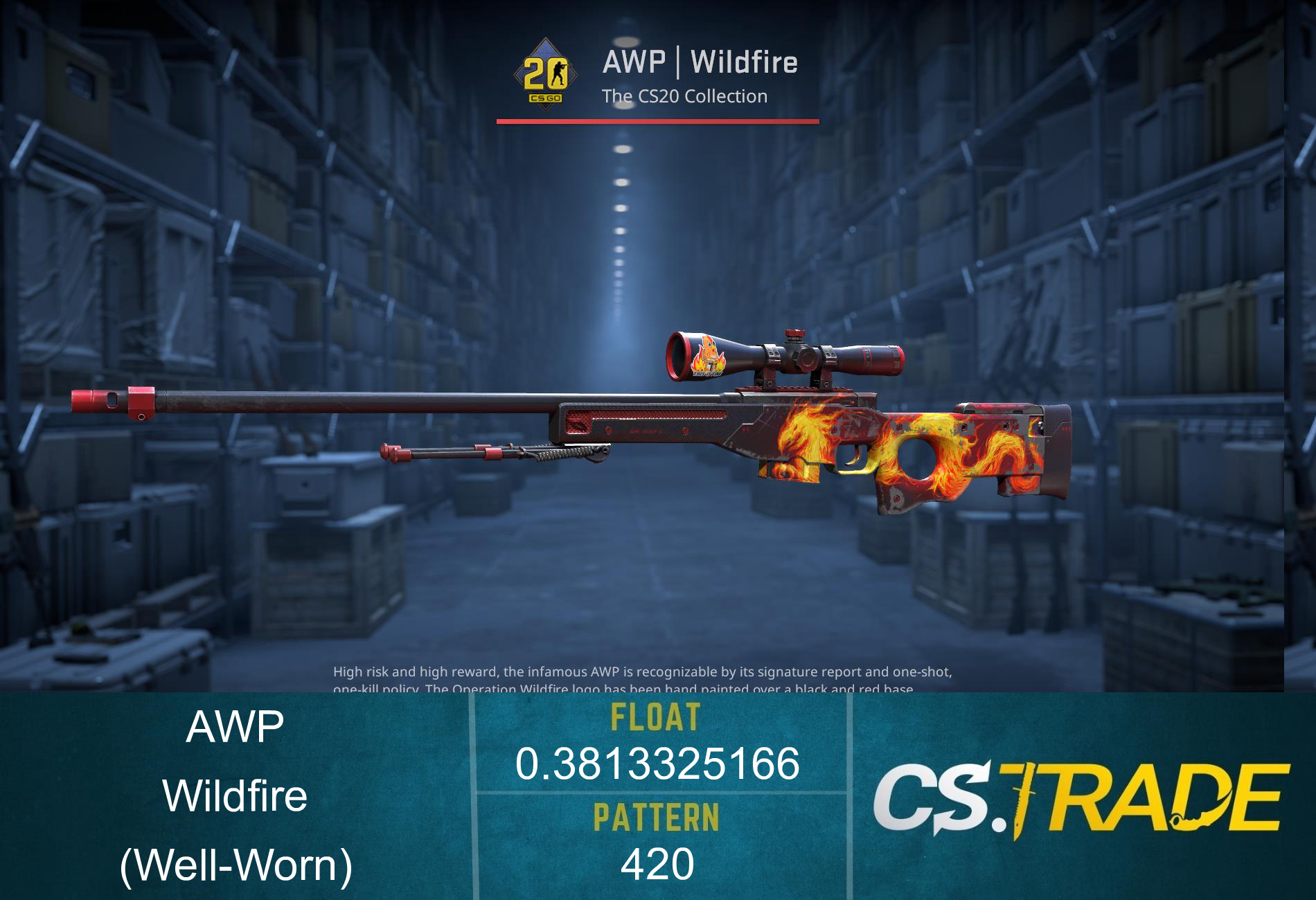 AWP | Wildfire (Well-Worn) Screenshot