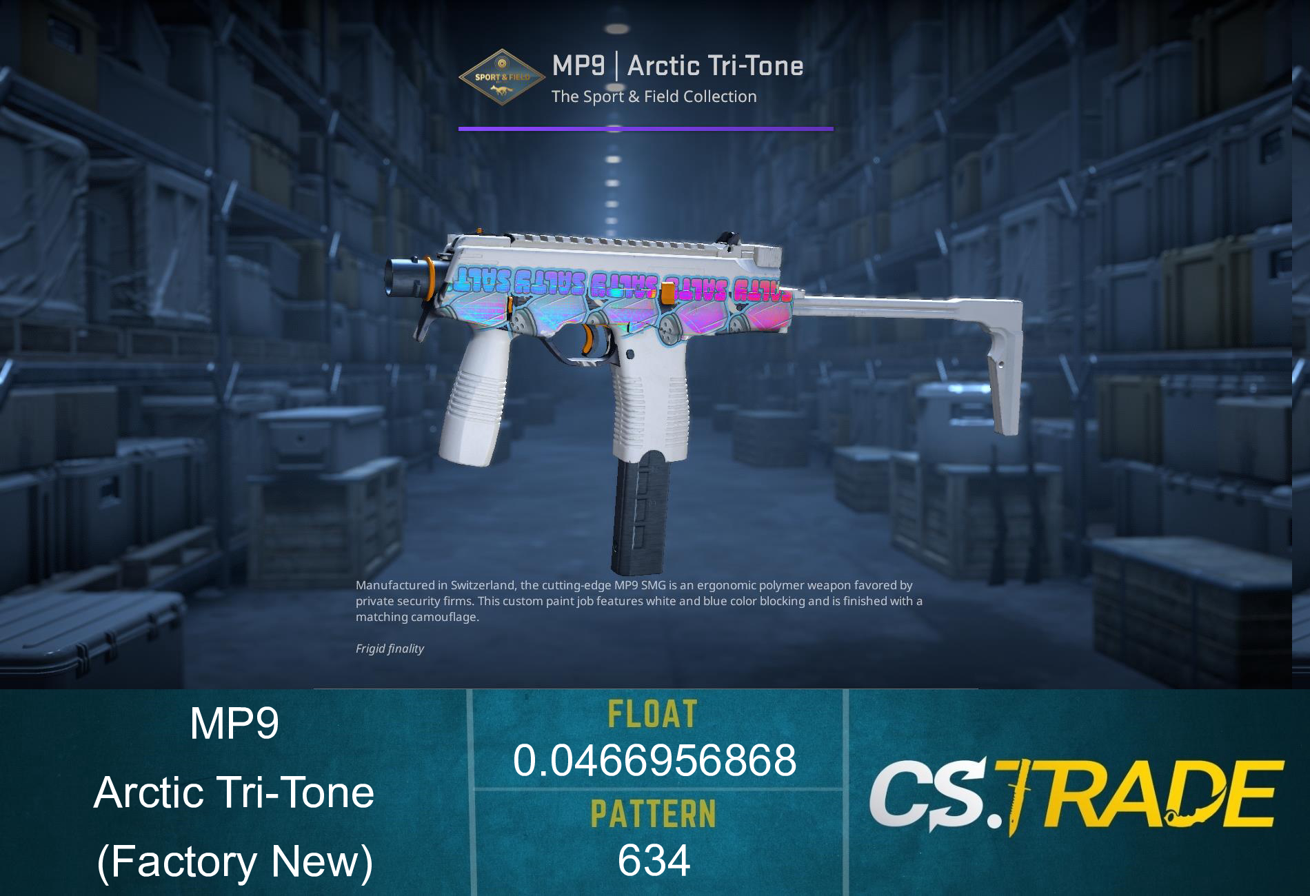 MP9 | Arctic Tri-Tone (Factory New) Screenshot