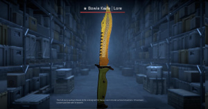 ★ Bowie Knife | Lore (Battle-Scarred) Screenshot