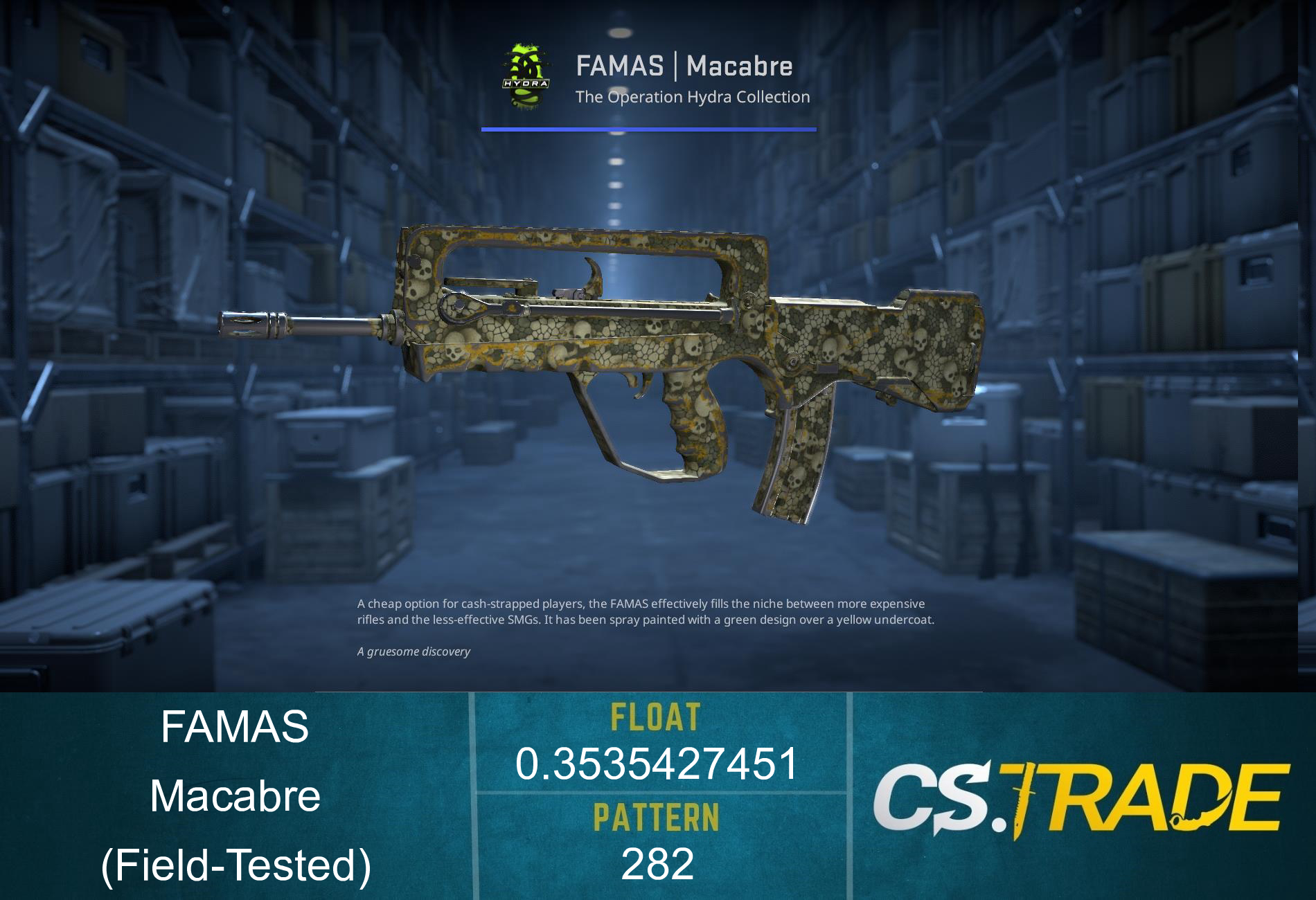 StatTrak™ FAMAS | Macabre (Well-Worn) Screenshot
