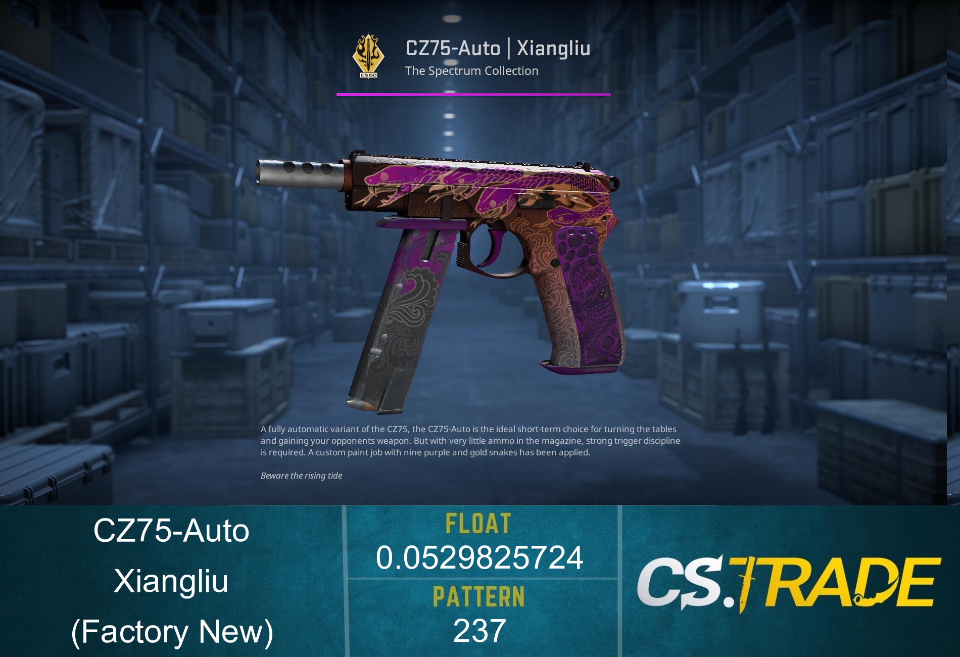 CZ75-Auto | Xiangliu (Factory New) Screenshot
