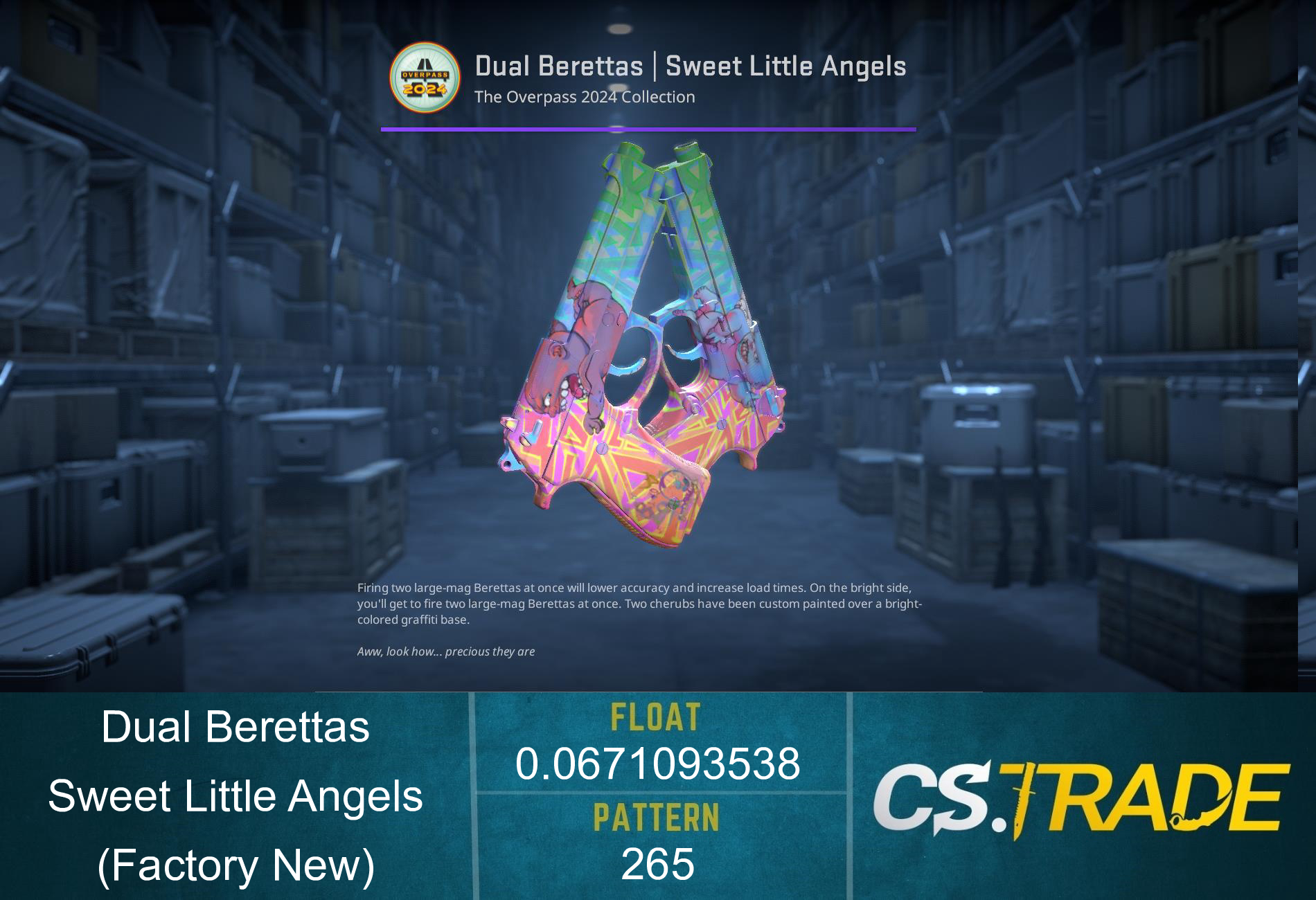 Dual Berettas | Sweet Little Angels (Factory New) Screenshot