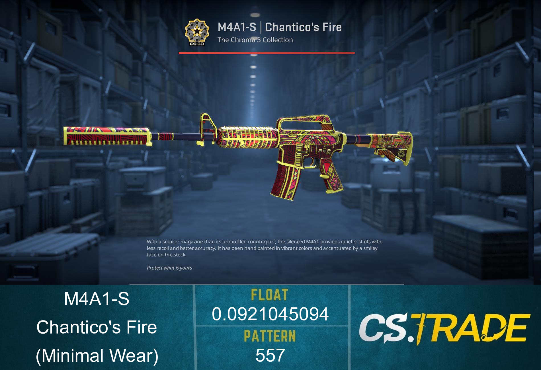 M4A1-S | Chantico's Fire (Minimal Wear) Screenshot