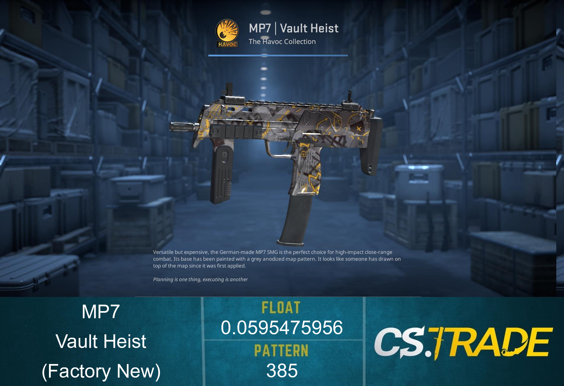 MP7 | Vault Heist (Factory New) Screenshot