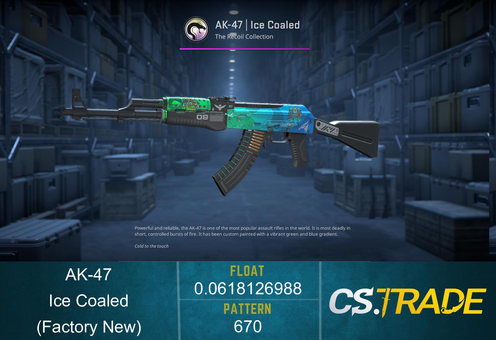 AK-47 | Ice Coaled (Factory New) Screenshot