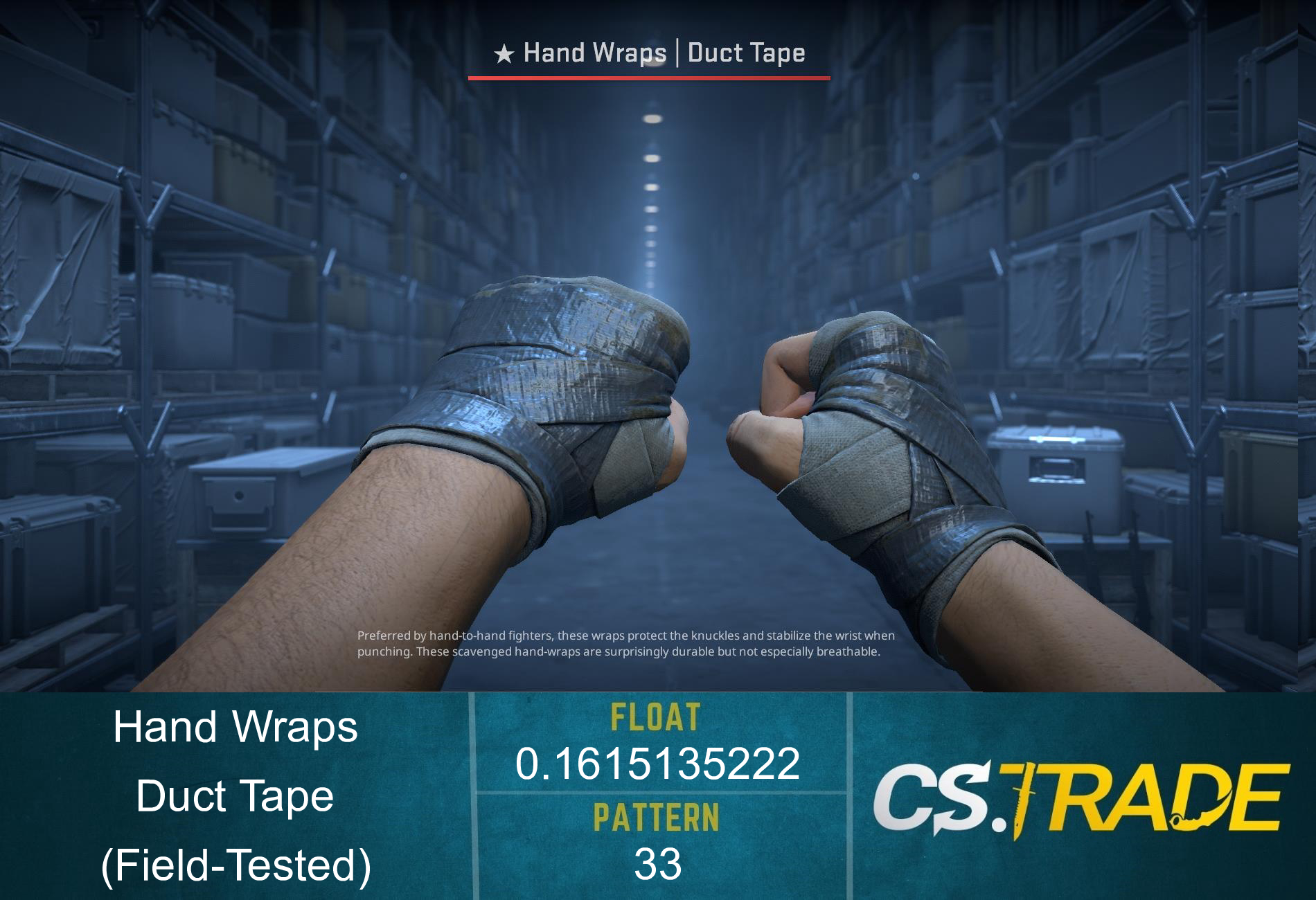 ★ Hand Wraps | Duct Tape (Factory New) Screenshot