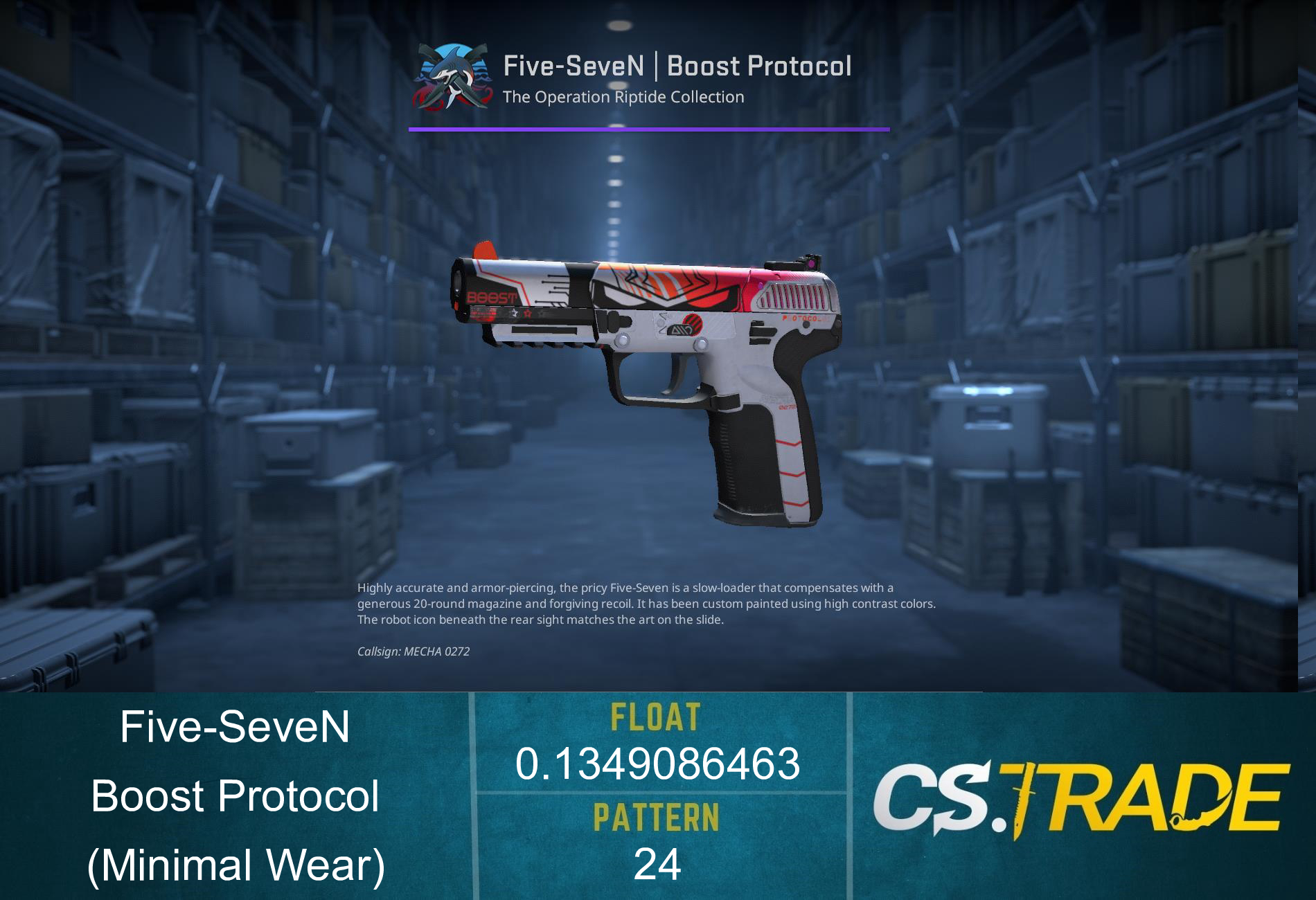 Five-SeveN | Boost Protocol (Minimal Wear) Screenshot