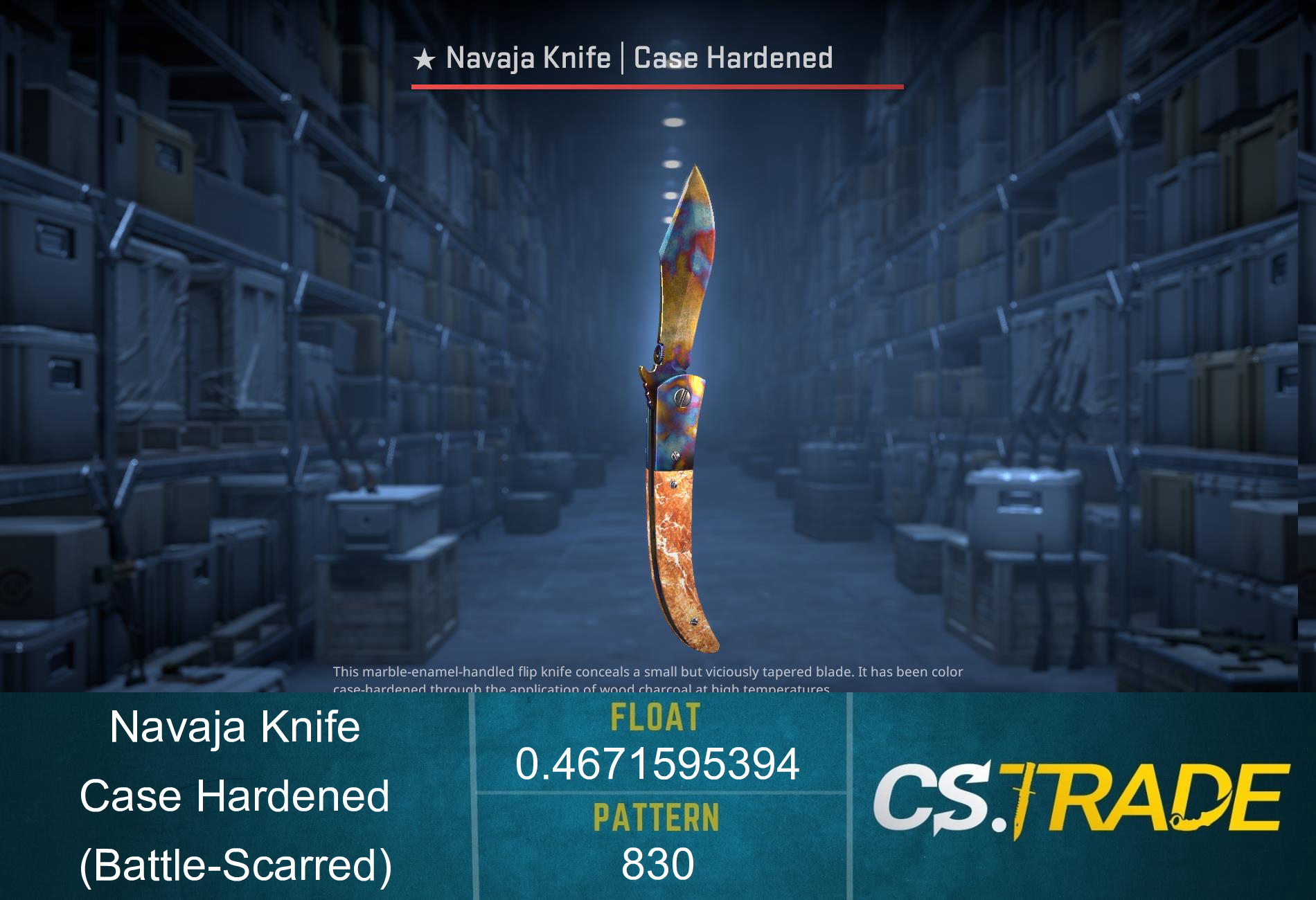 ★ StatTrak™ Navaja Knife | Case Hardened (Battle-Scarred) Screenshot