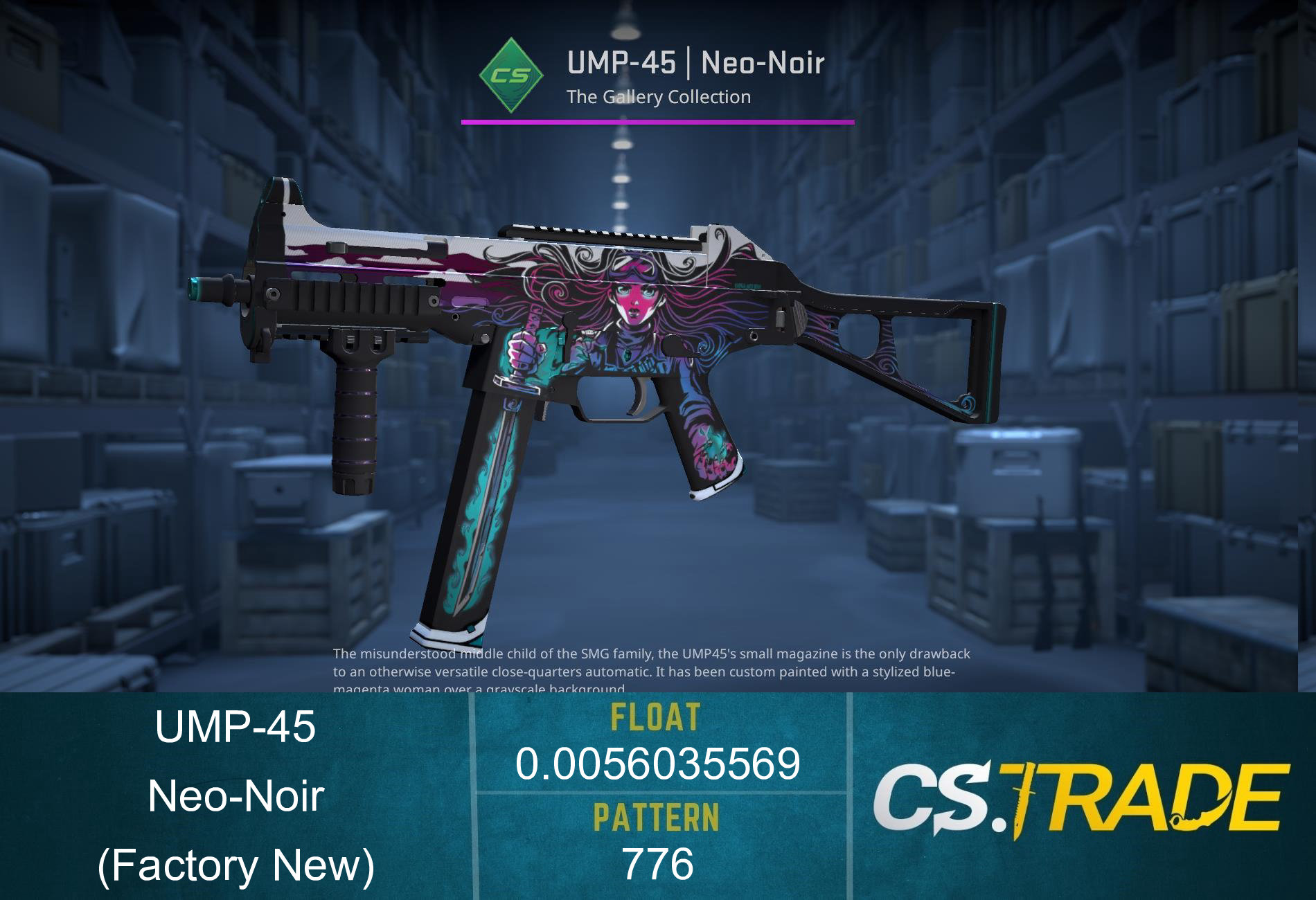 UMP-45 | Neo-Noir (Factory New) Screenshot