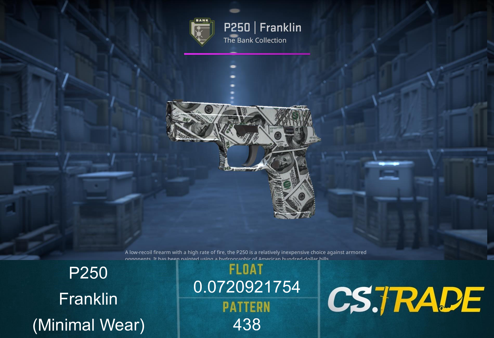 P250 | Franklin (Minimal Wear) Screenshot
