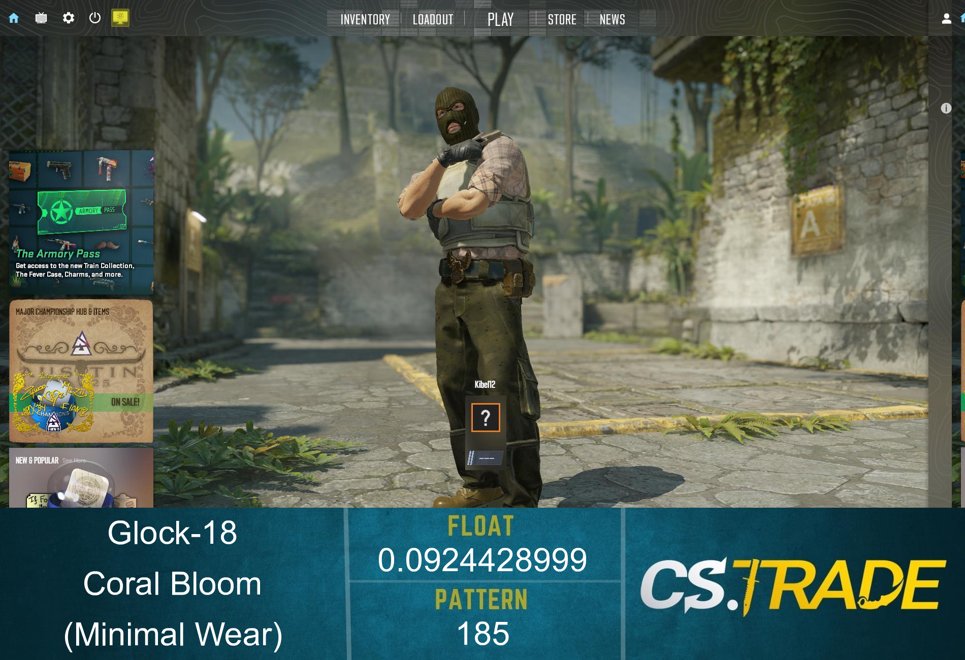 Glock-18 | Coral Bloom (Minimal Wear) Screenshot