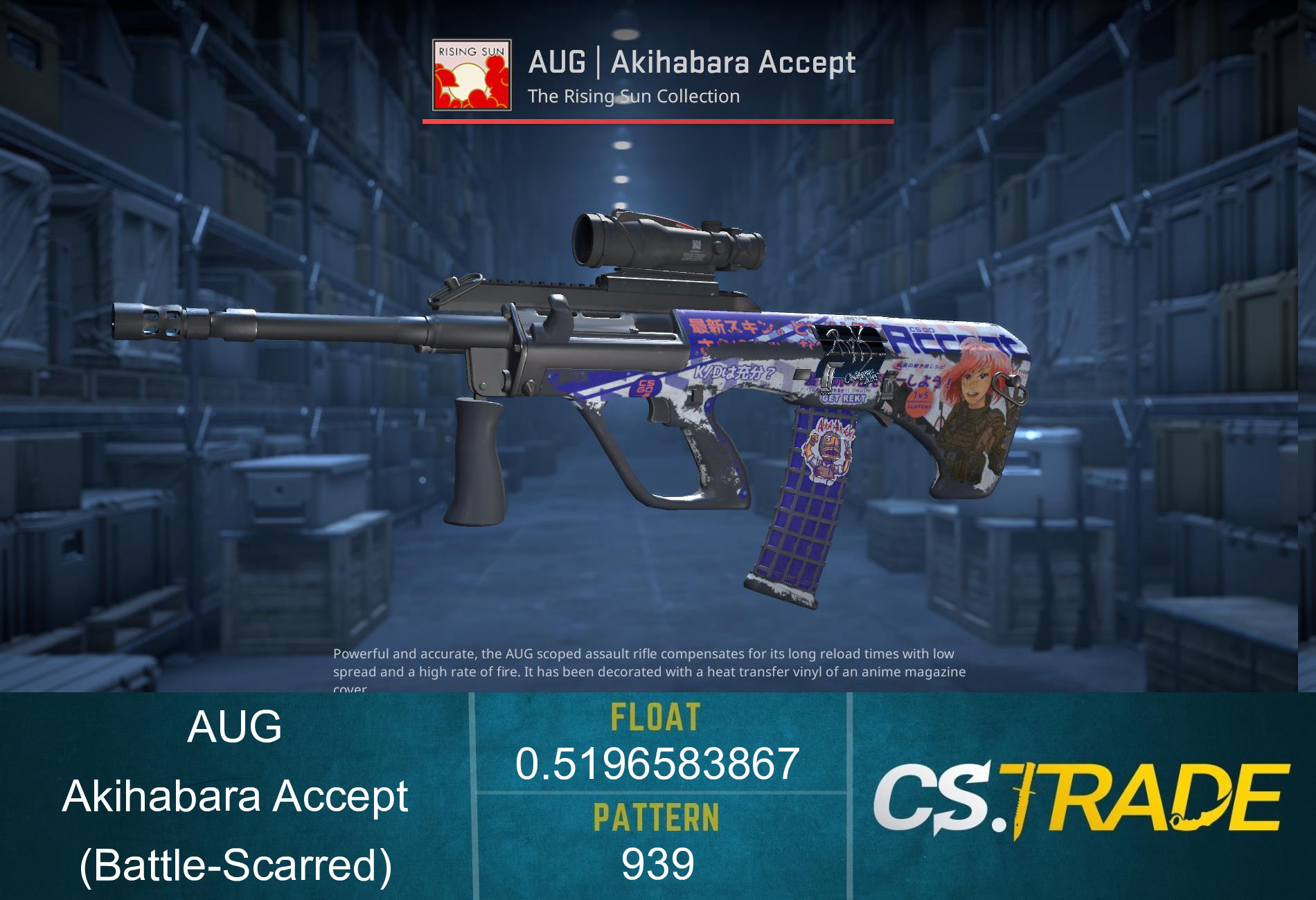 AUG | Akihabara Accept (Battle-Scarred) Screenshot