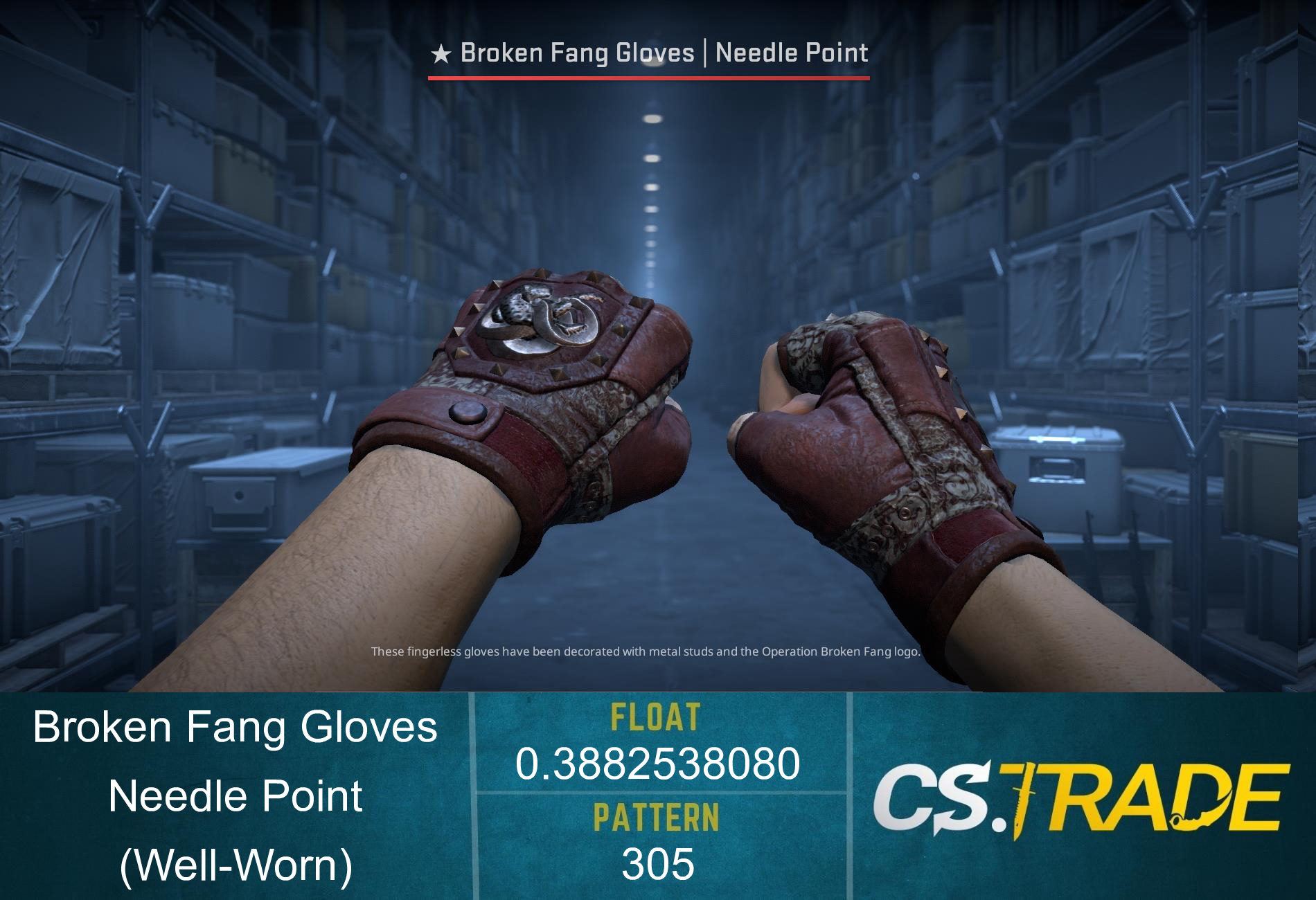 ★ Broken Fang Gloves | Needle Point (Factory New) Screenshot