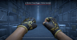 ★ Broken Fang Gloves | Yellow-banded (Field-Tested) Screenshot