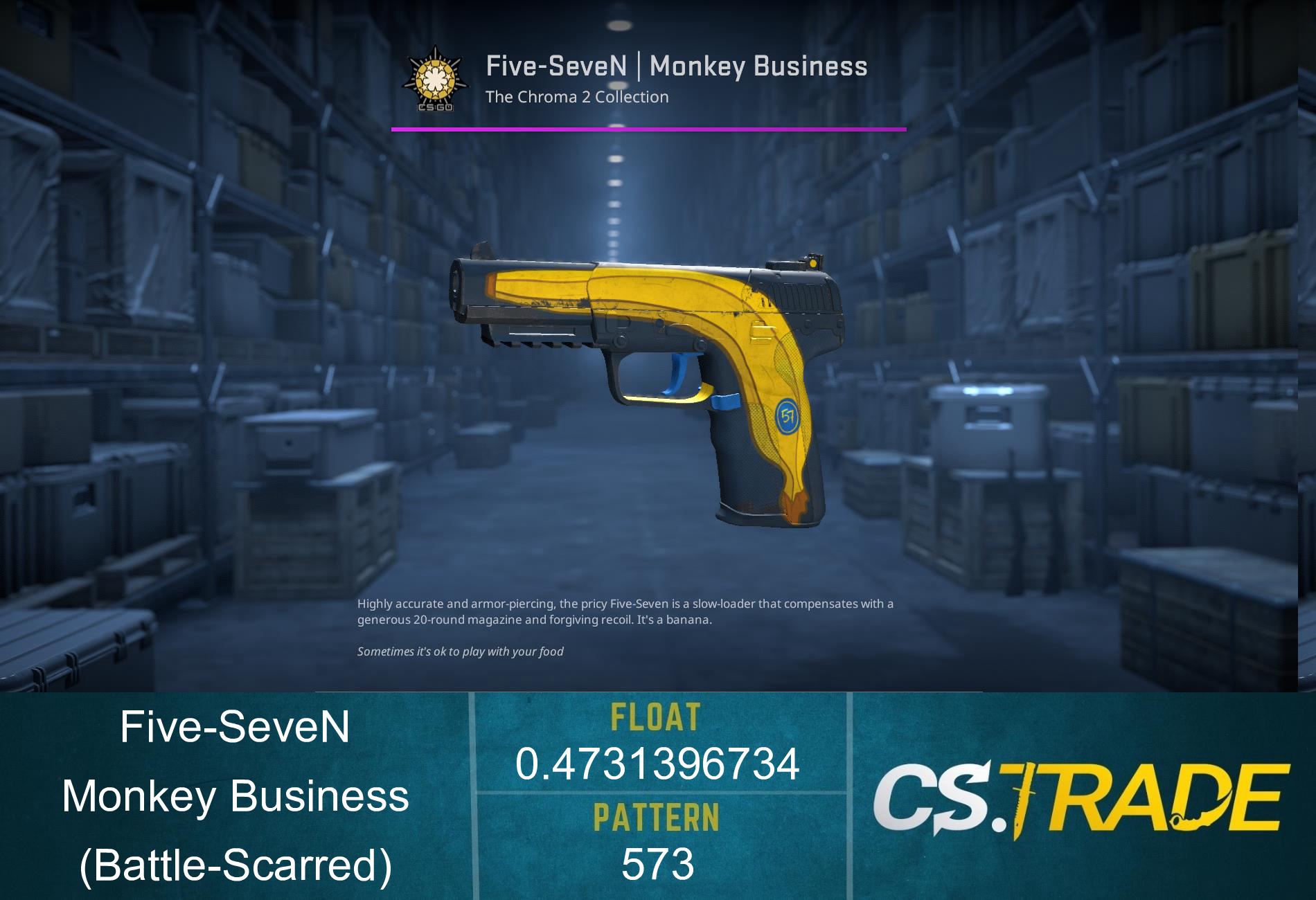Five-SeveN | Monkey Business (Battle-Scarred) Screenshot