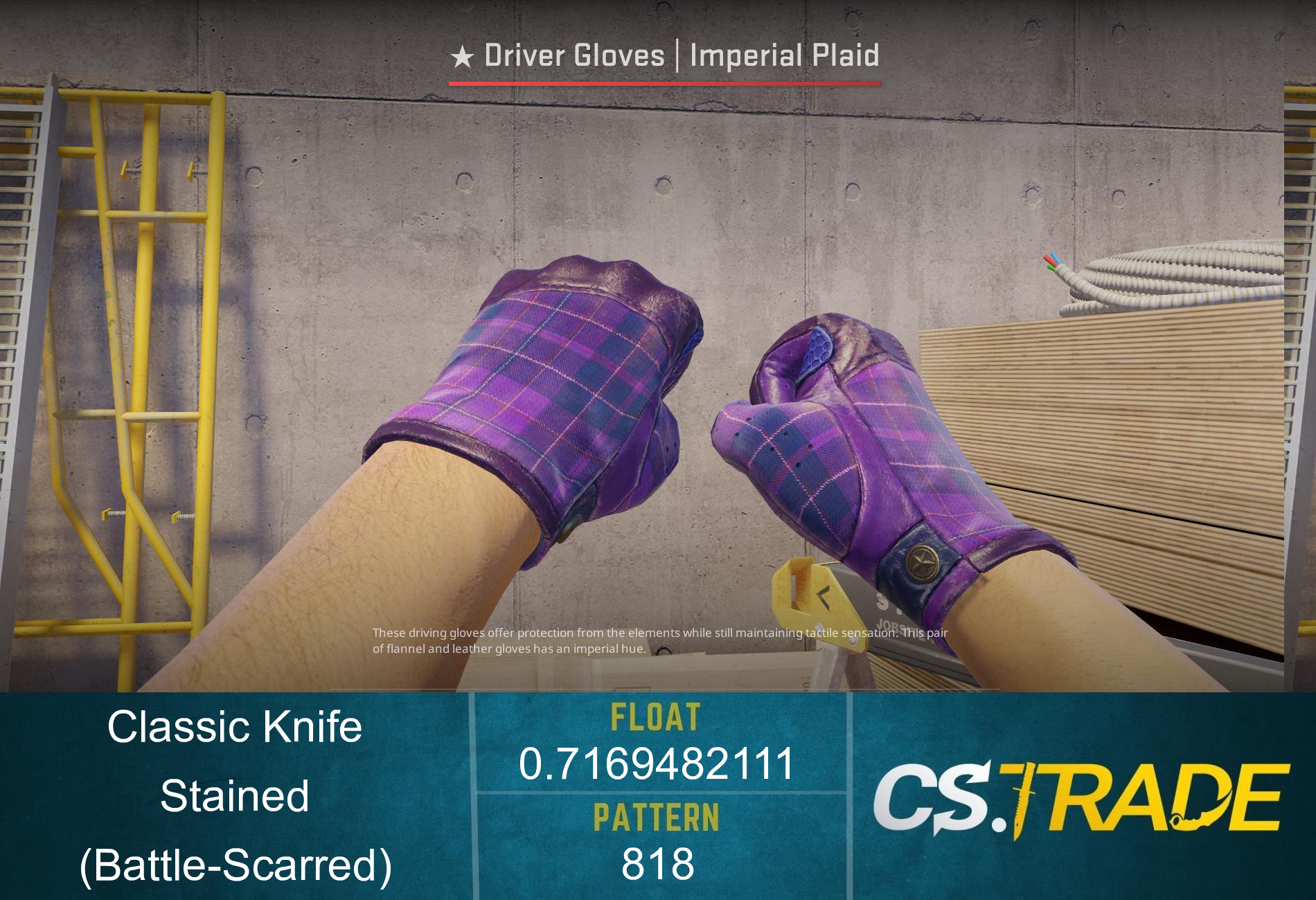 ★ StatTrak™ Classic Knife | Stained (Battle-Scarred) Screenshot