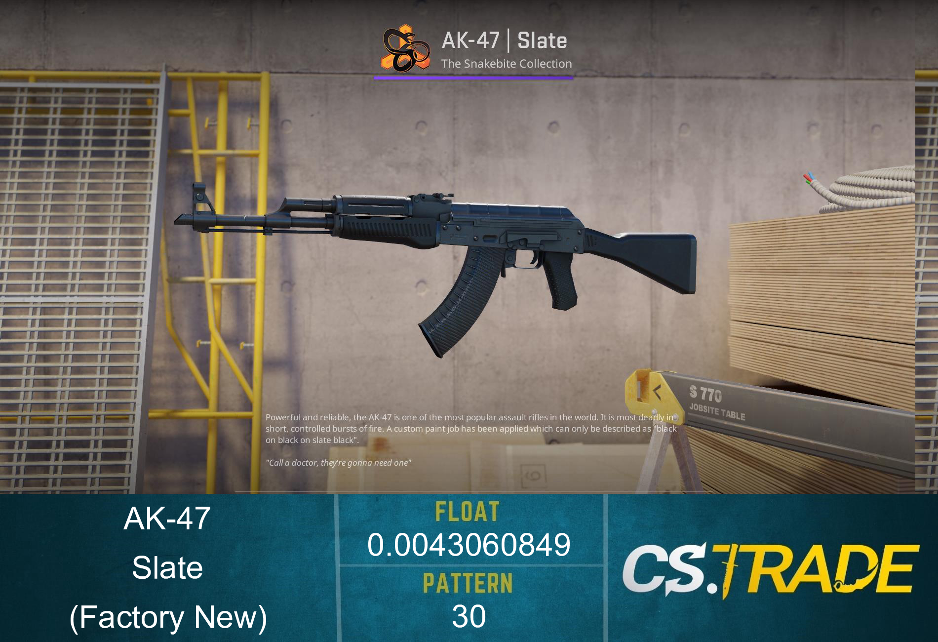 AK-47 | Slate CS:GO & CS2 Skin - CS.TRADE Wiki