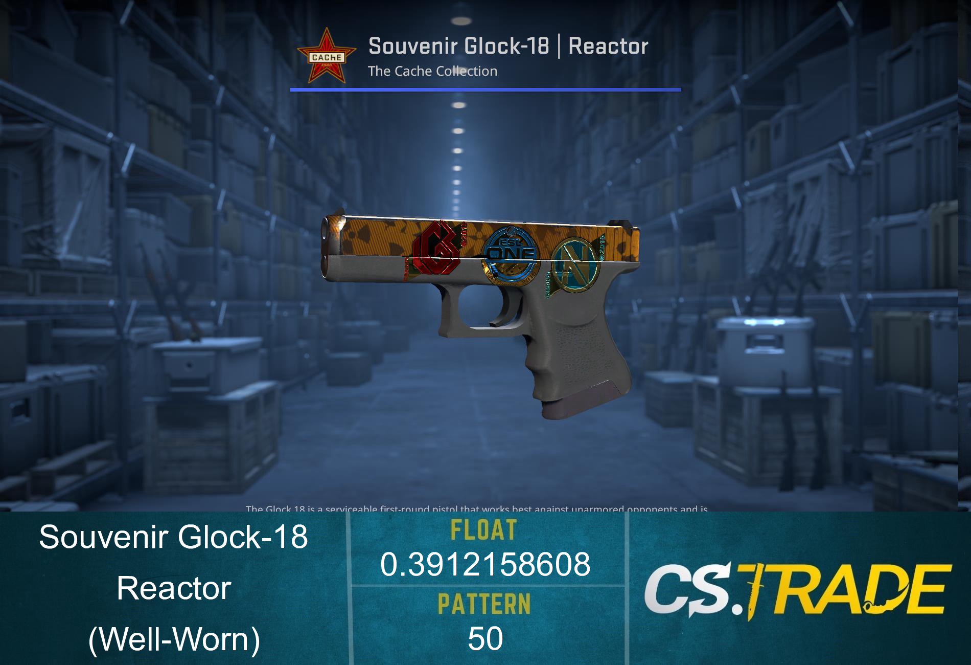 Glock-18 | Reactor (Well-Worn) Screenshot