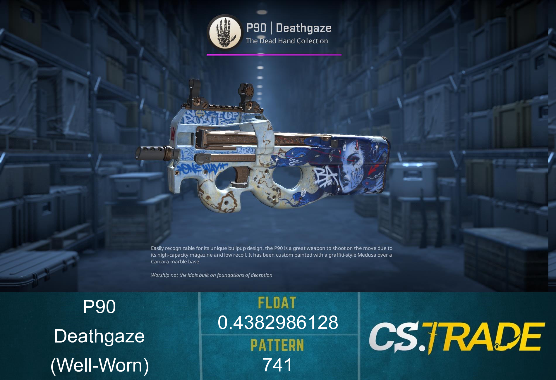P90 | Deathgaze (Well-Worn)
