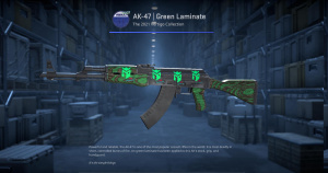 AK-47 | Green Laminate (Minimal Wear) Screenshot