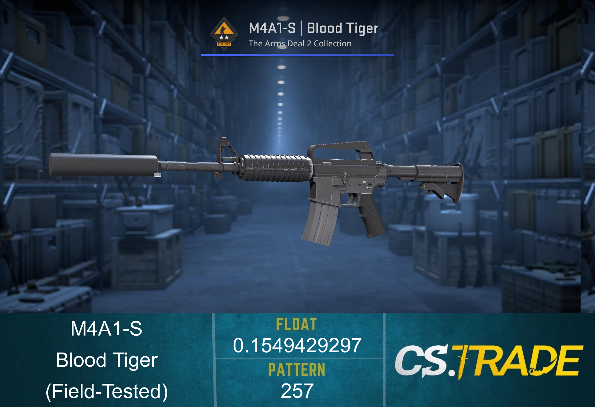 M4A1-S | Blood Tiger (Field-Tested) Screenshot