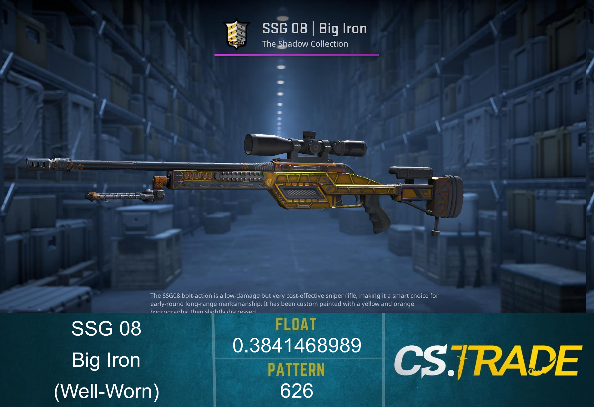 StatTrak™ SSG 08 | Big Iron (Well-Worn) Screenshot