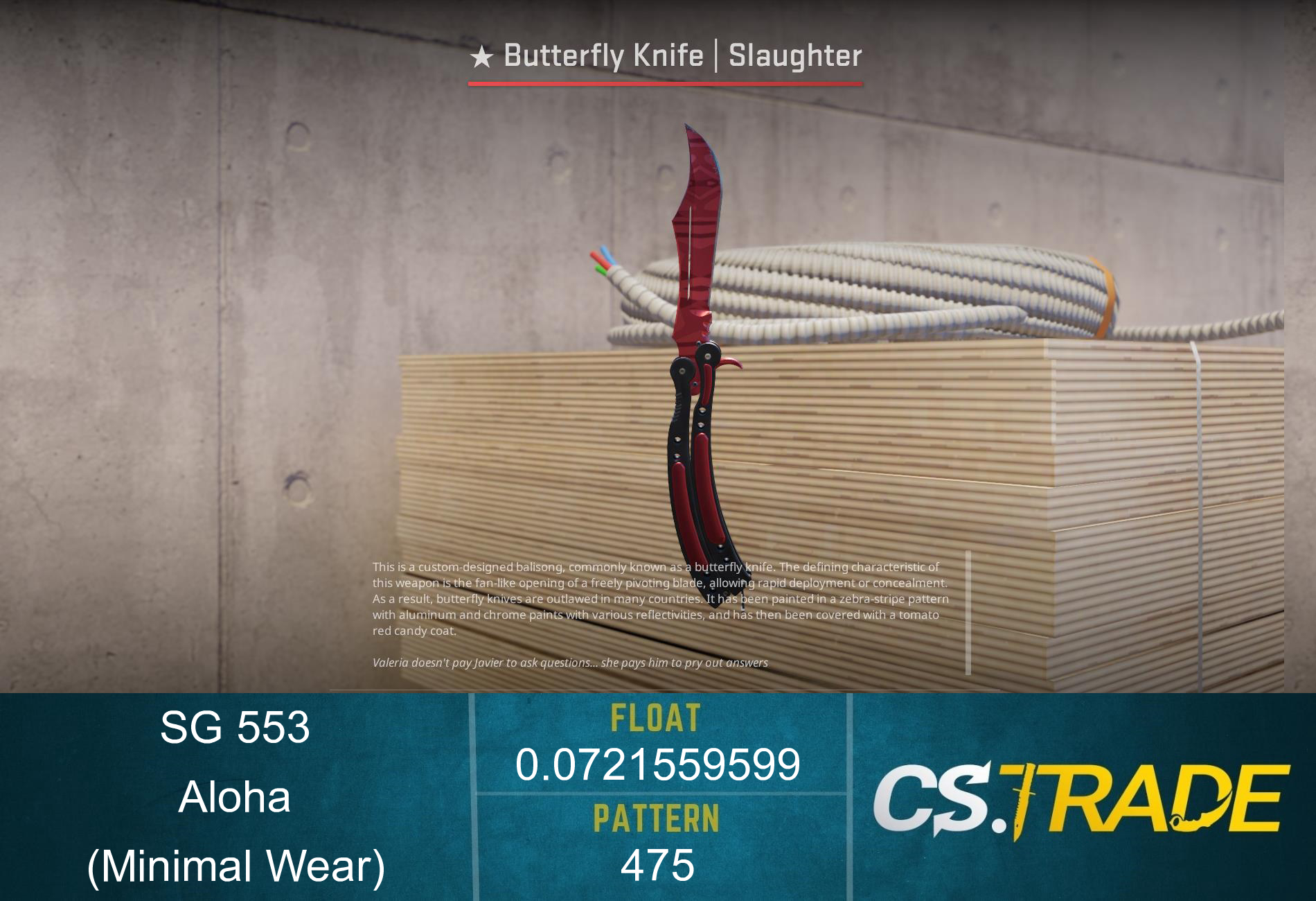 SG 553 | Aloha (Minimal Wear) Screenshot