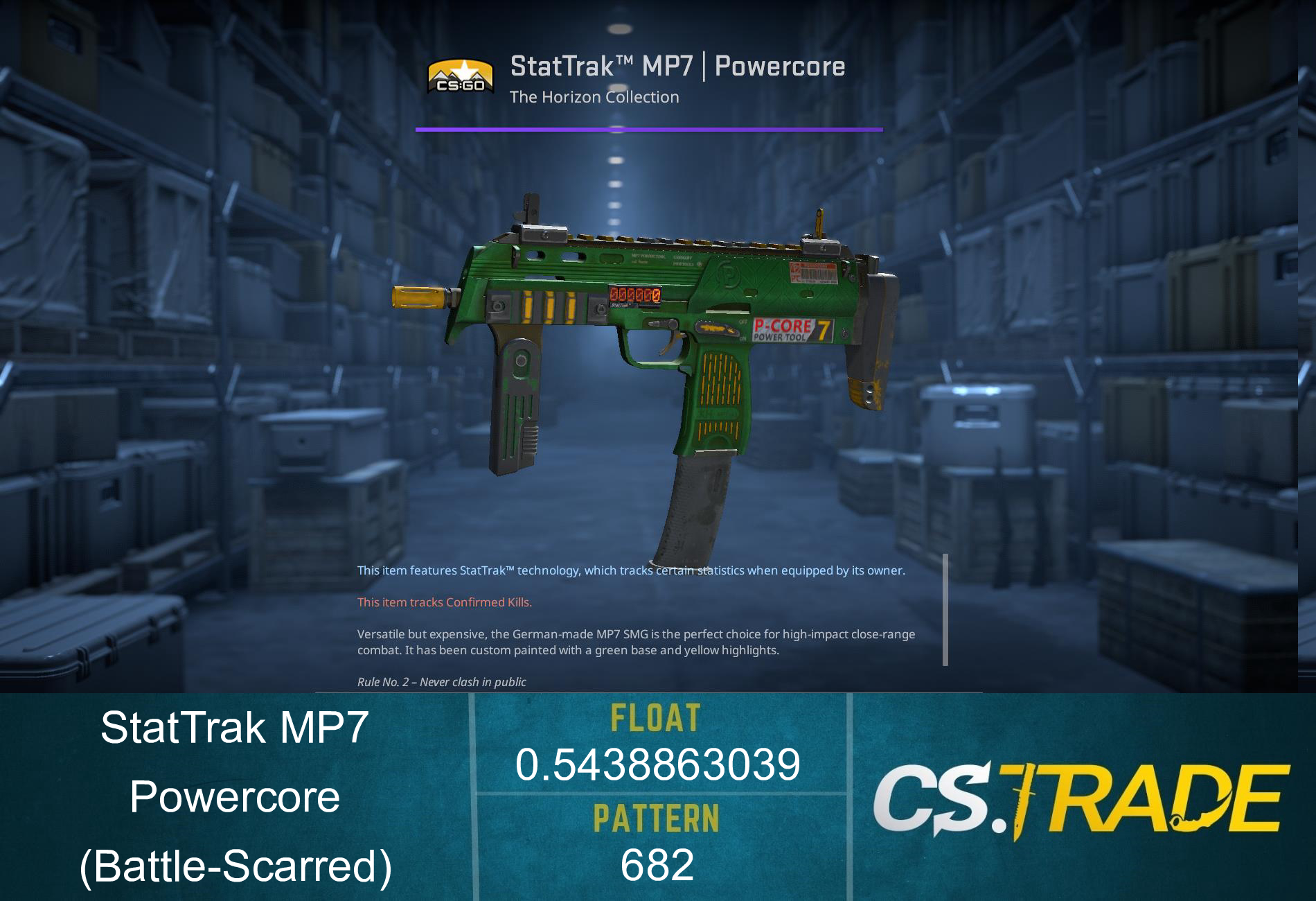 MP7 | Powercore (Battle-Scarred) Screenshot