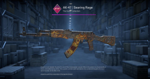 AK-47 | Searing Rage (Battle-Scarred) Screenshot