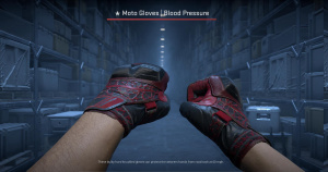 ★ Moto Gloves | Blood Pressure (Well-Worn) Screenshot