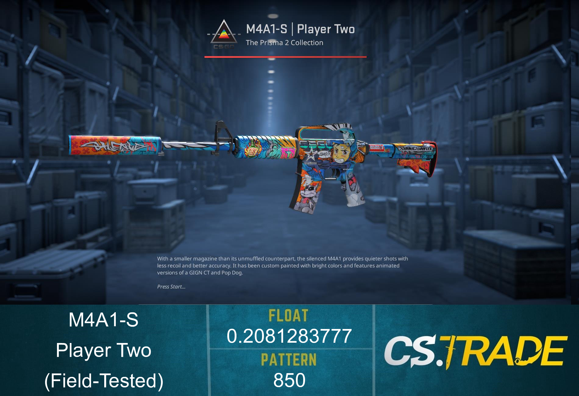StatTrak™ M4A1-S | Player Two (Field-Tested) Screenshot