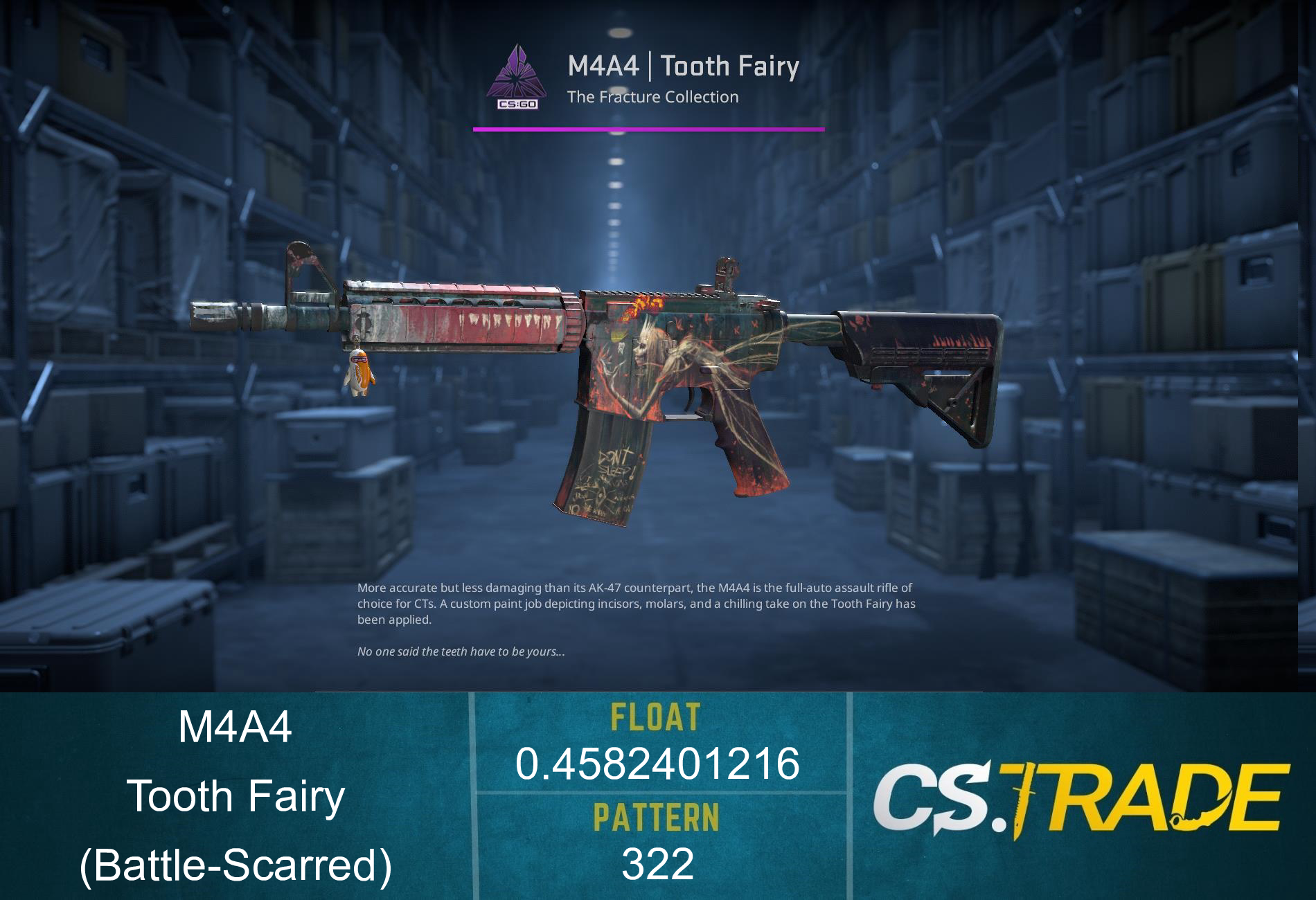 StatTrak™ M4A4 | Tooth Fairy (Battle-Scarred) Screenshot