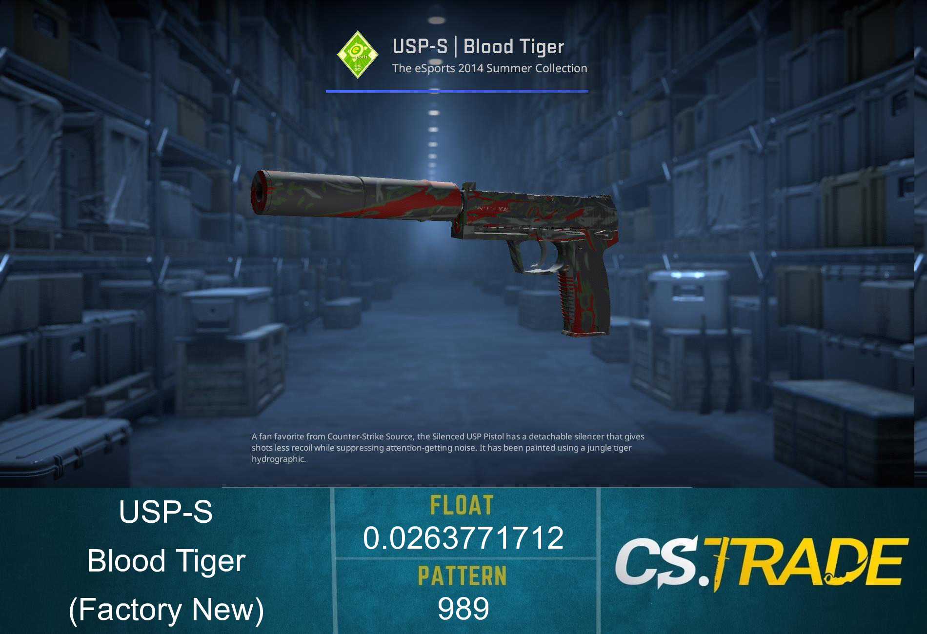 USP-S | Blood Tiger (Factory New)
