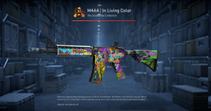 M4A4 | In Living Color (Well-Worn) Screenshot