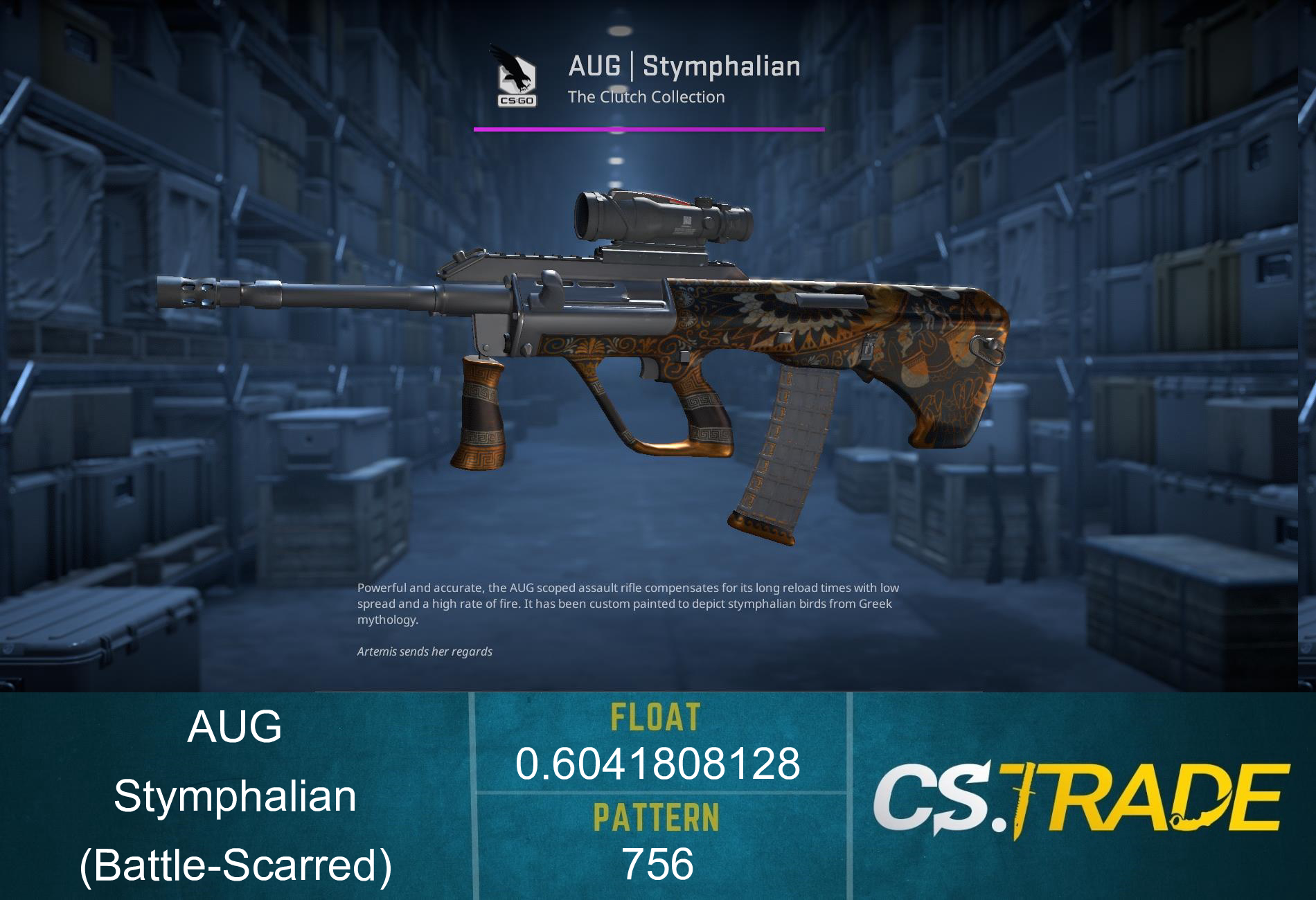 AUG | Stymphalian (Battle-Scarred)