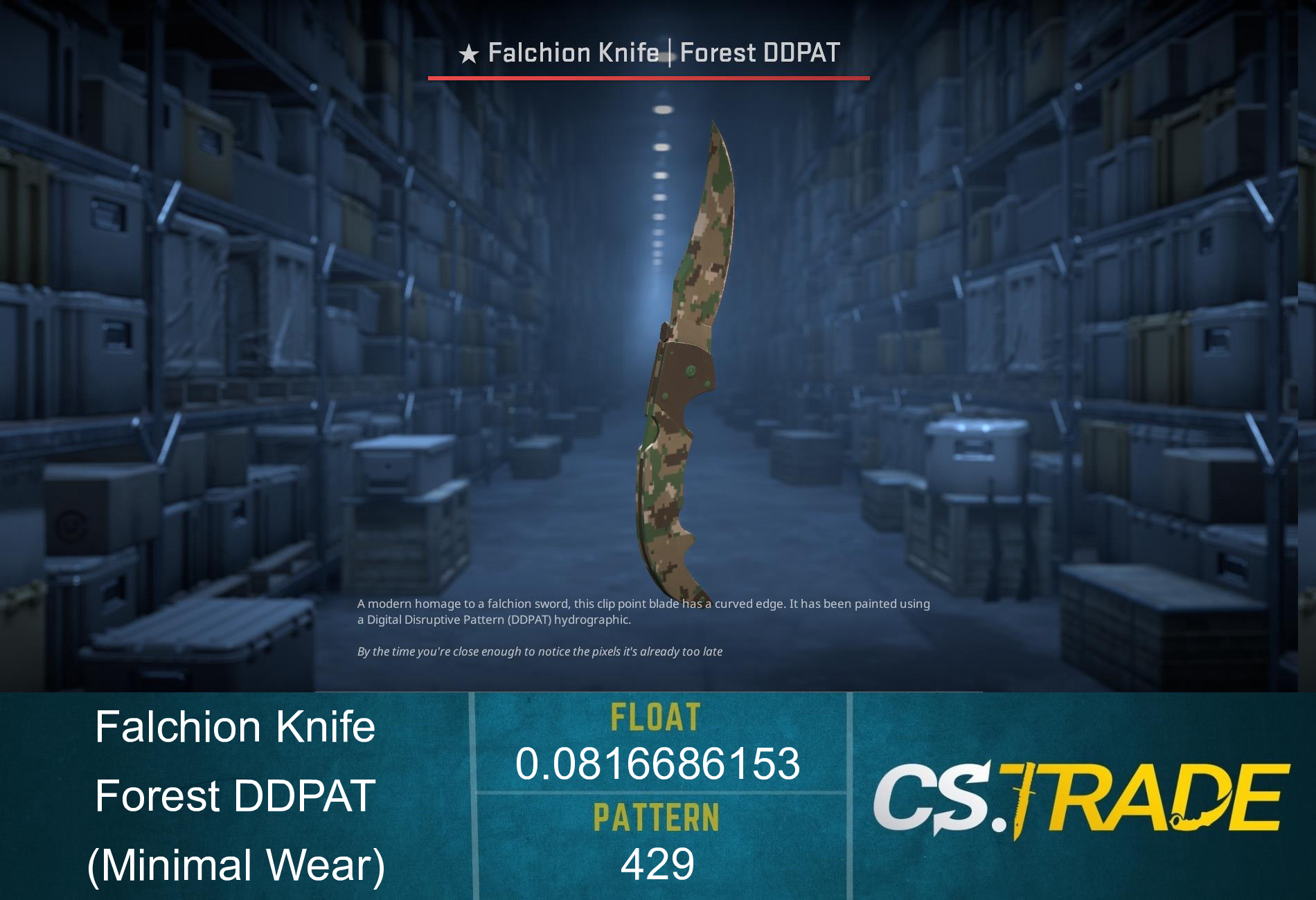 ★ Falchion Knife | Forest DDPAT (Minimal Wear)