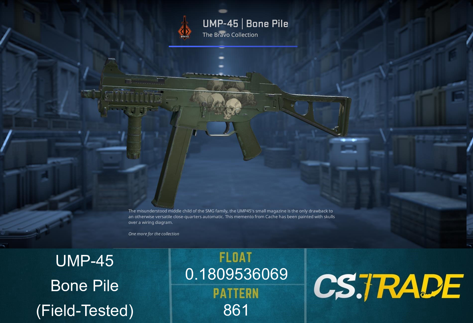 UMP-45 | Bone Pile (Factory New) Screenshot