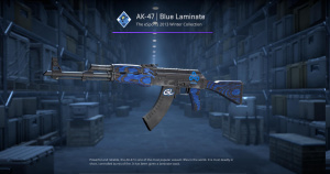AK-47 | Blue Laminate (Minimal Wear) Screenshot